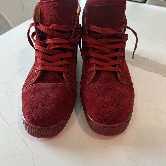 LIKE NEW!! Christian Louboutin  HI Top Suede Sneakers… - Picture 2 of 6
